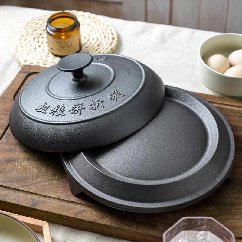 Crepe Maker Non Stick - Plaque chauffante en fonte authentique et
