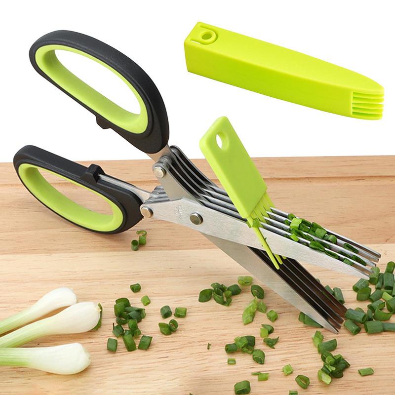 Kitchen Appliances Green - Ciseaux multicouches en acier inoxydable, cisailles