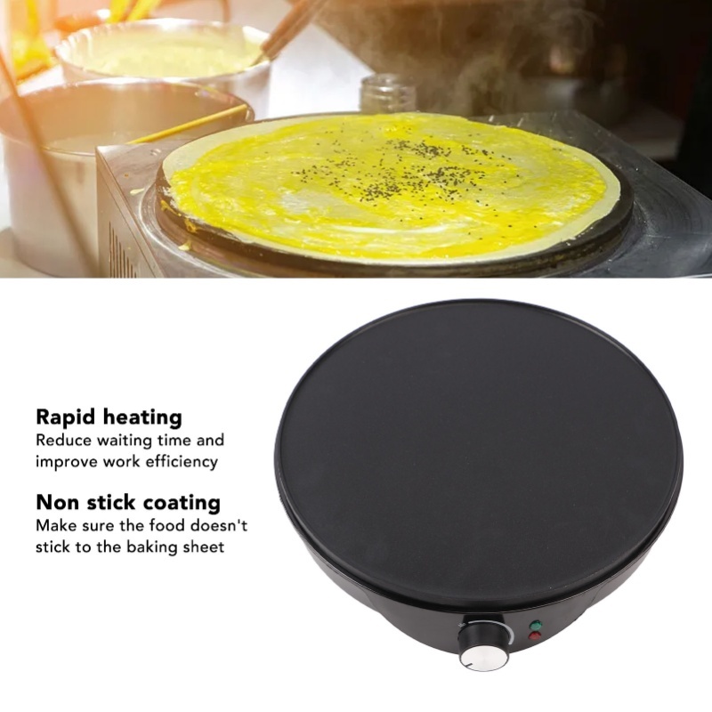 Crepe Maker Non Stick - Crêpière antiadhésive de 12 pouces avec