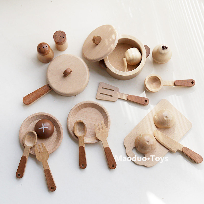 Kitchen Appliances Cooking - Jeu de cuisine en bois de