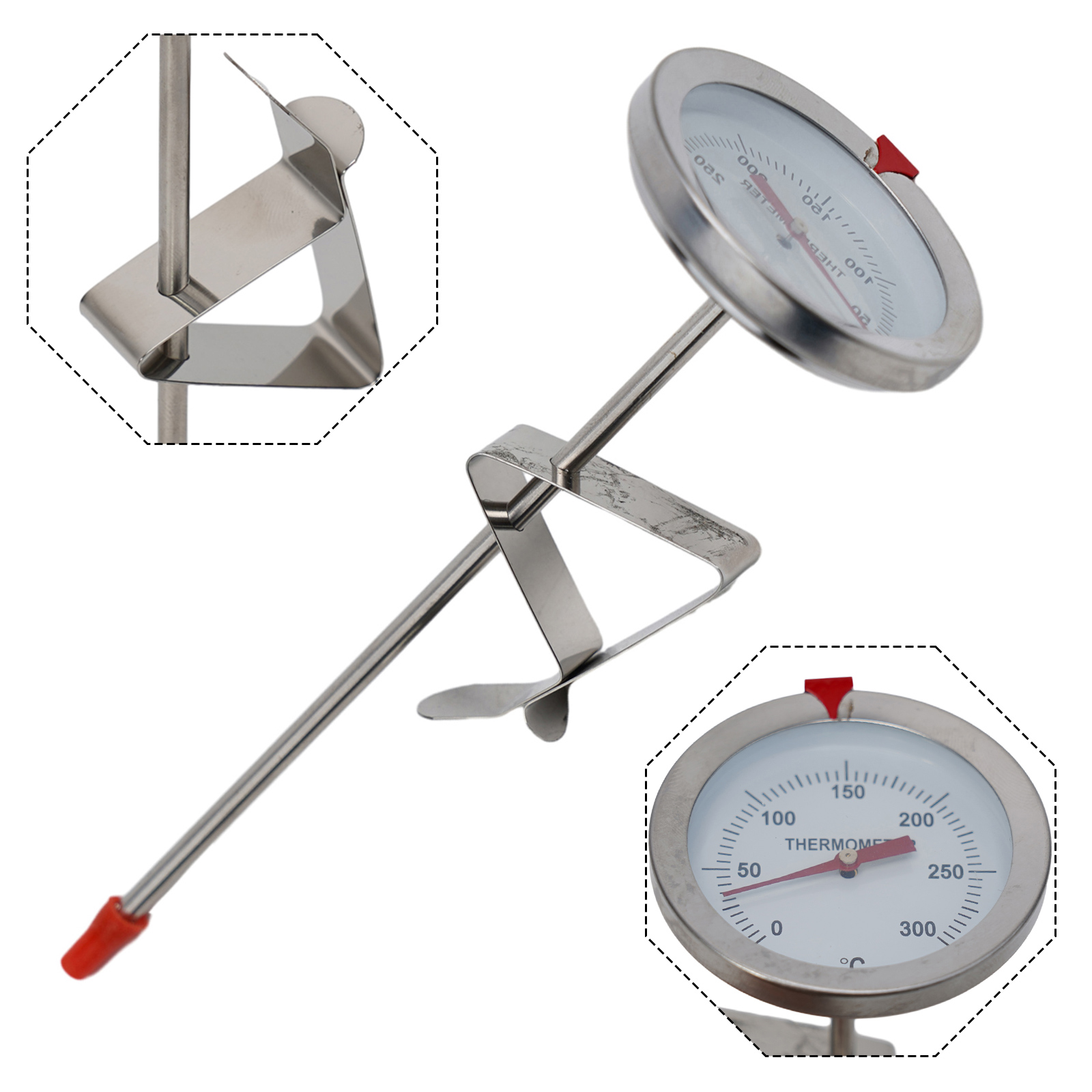 Kitchen Appliances Cooking - Thermomètre à sonde en acier inoxydable,
