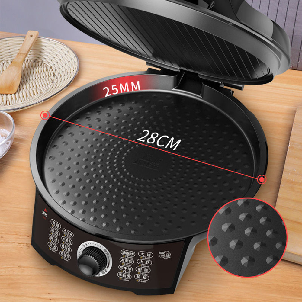 Crepe Maker Non Stick - Plaque de cuisson électrique Version 2025,