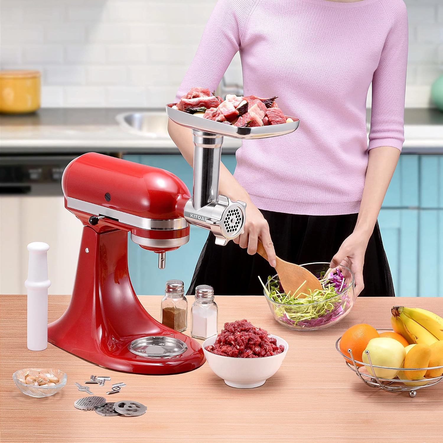 Accessoires pour hachoir à via - Meat Grinder Attachment avis et prix