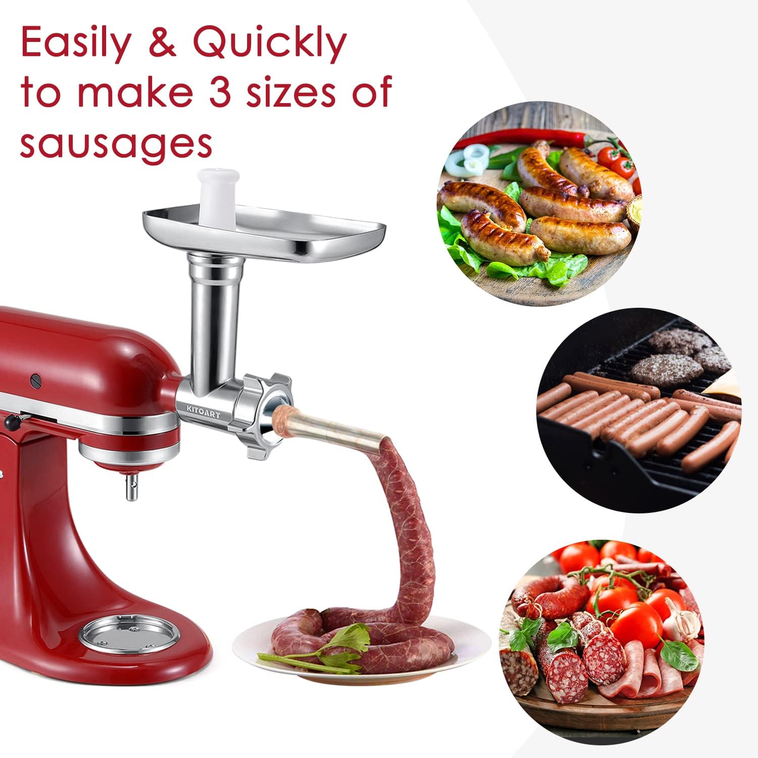Accessoires pour hachoir à via - Meat Grinder Attachment avis et prix