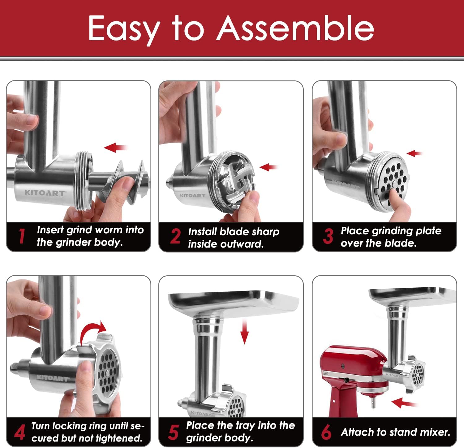 Accessoires pour hachoir à via - Meat Grinder Attachment avis et prix