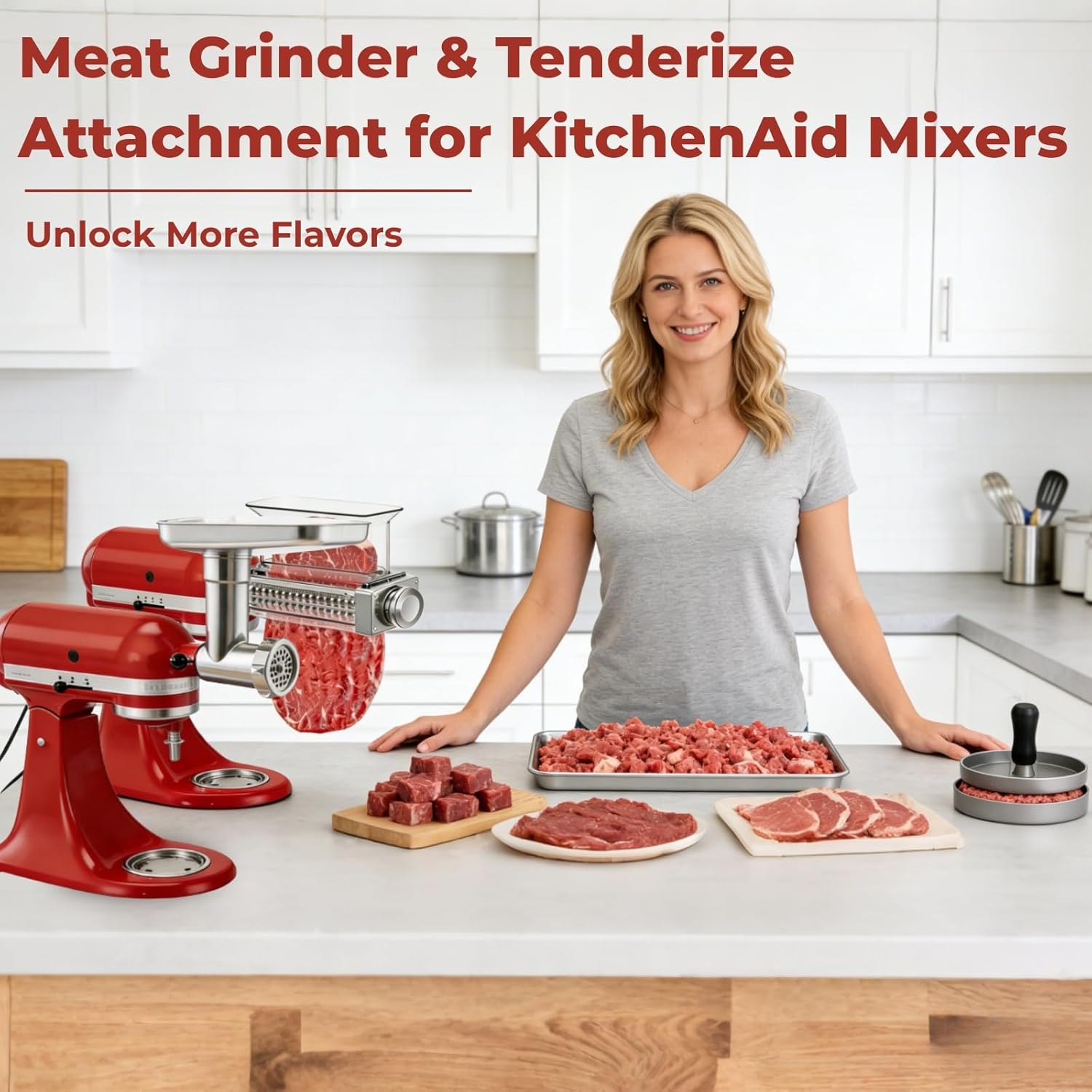 Accessoire pour batteur Kitche - Meat Grinder Attachment avis et prix
