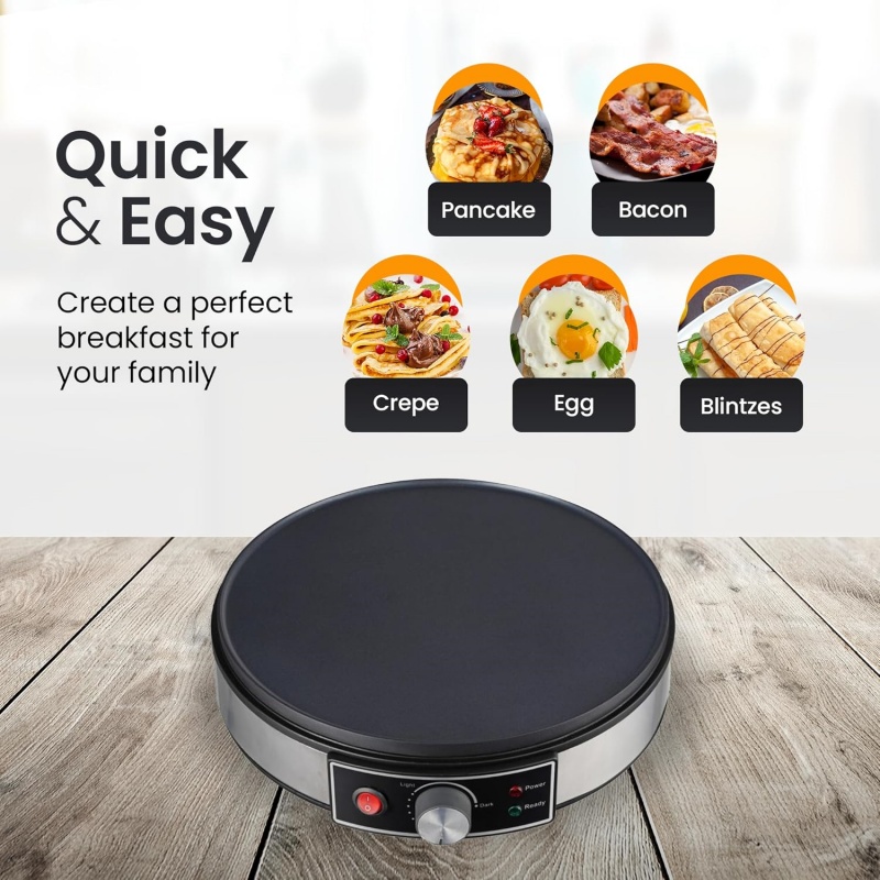 Crêpière électrique antiadhési - Crepe Maker Non Stick avis et prix